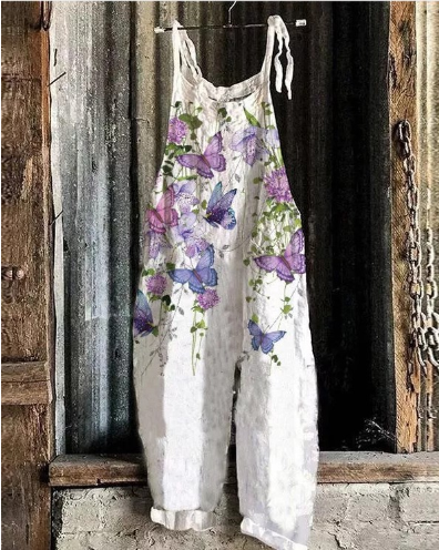 Sofi - Jumpsuit mit Blumenmuster für Frauen Frühling Sommer