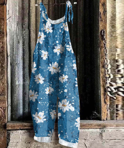 Tuva - Damen-Retro-Overall mit Mandala-Print, locker und lässig