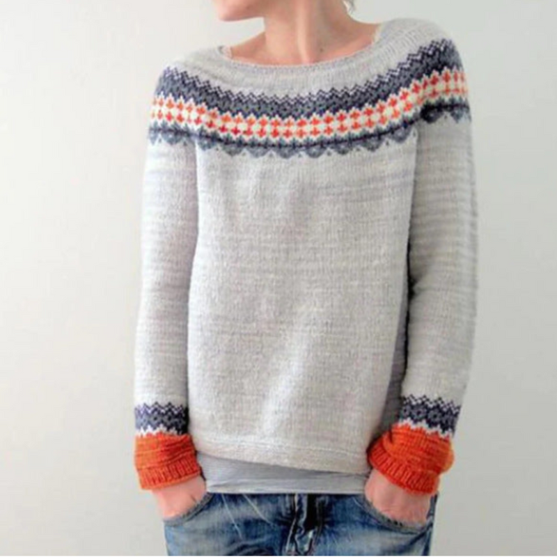 Aspen isländsk Strickpullover