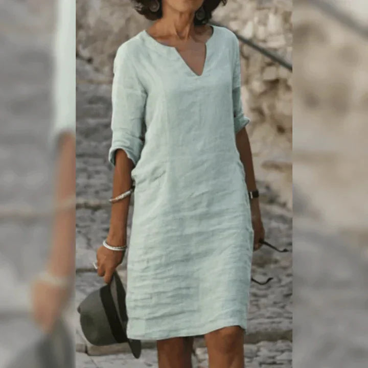 Rosamund - Tranquil Midi-Kleid Tranquil Elegance für sonnige Tage