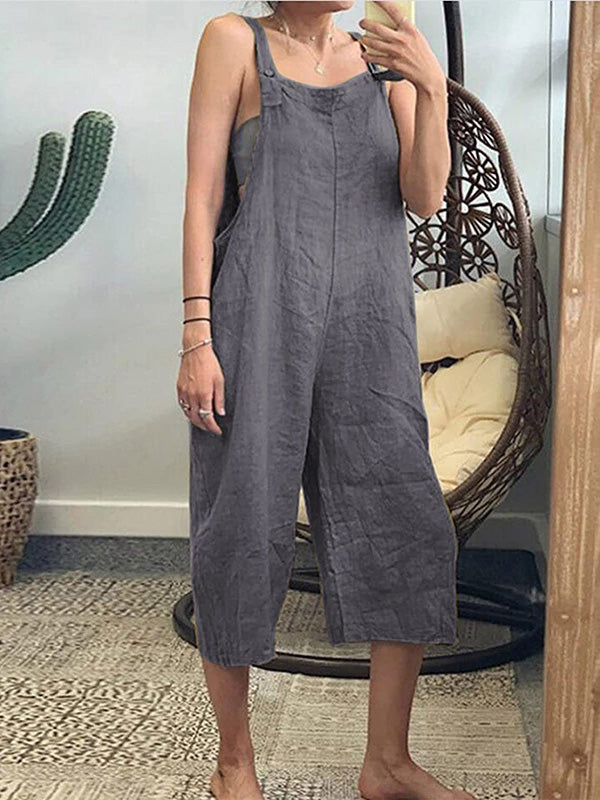 Luna - Stylischer Streetwear Jumpsuit mit offenem Rücken