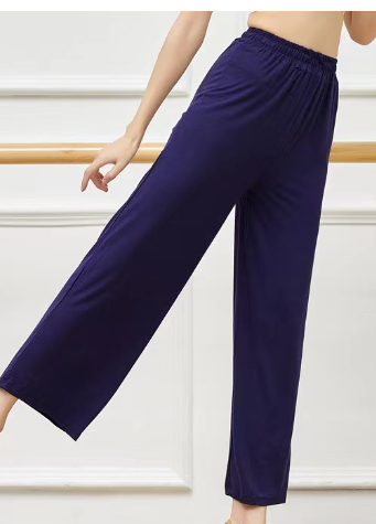 Elegante und bequeme Bambus-Palazzo-Loungehose in Mineral