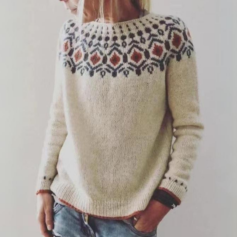 Aspen isländsk Strickpullover