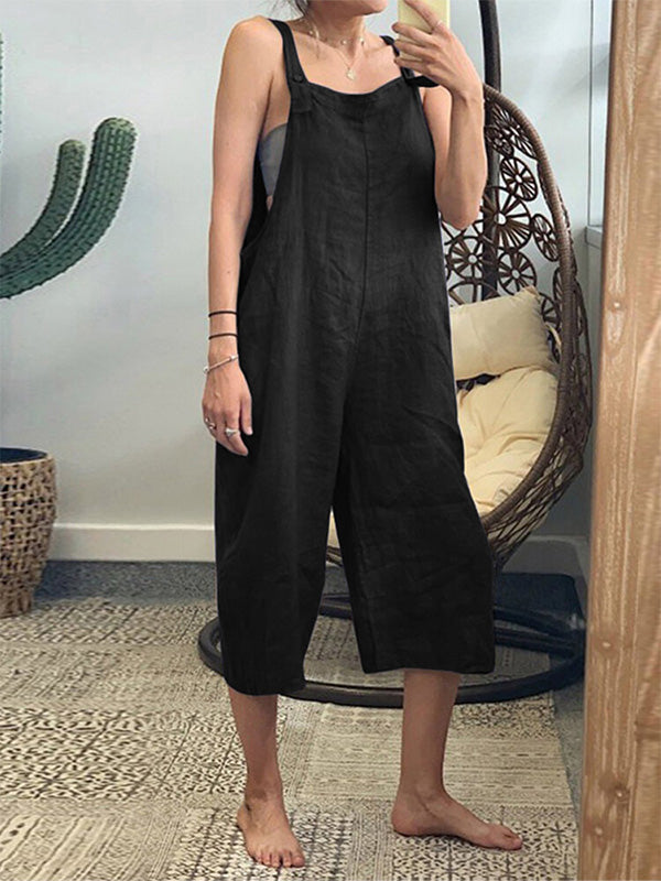 Luna - Stylischer Streetwear Jumpsuit mit offenem Rücken