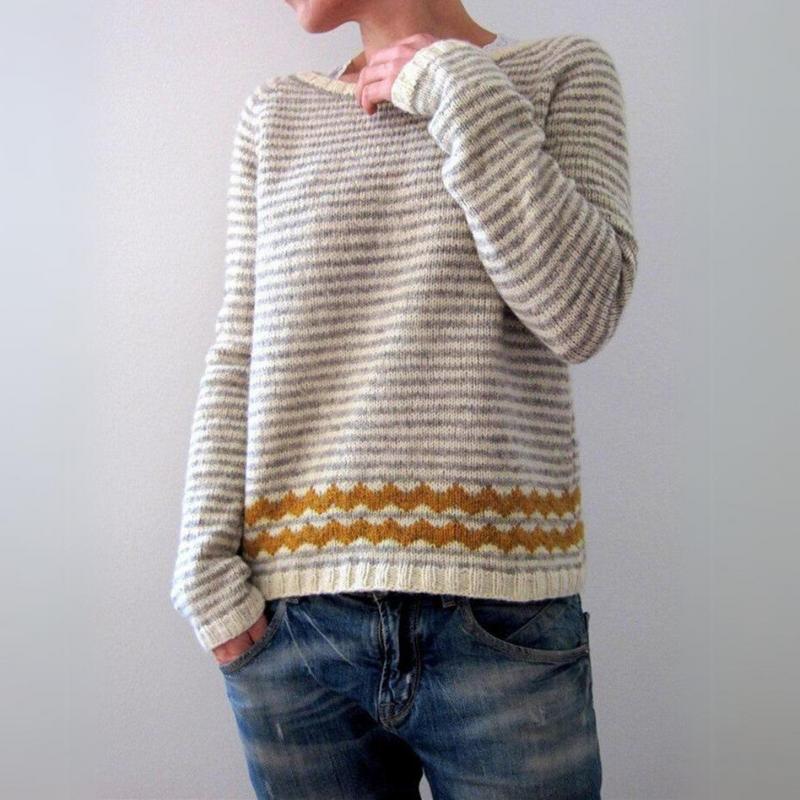 Aspen isländsk Strickpullover