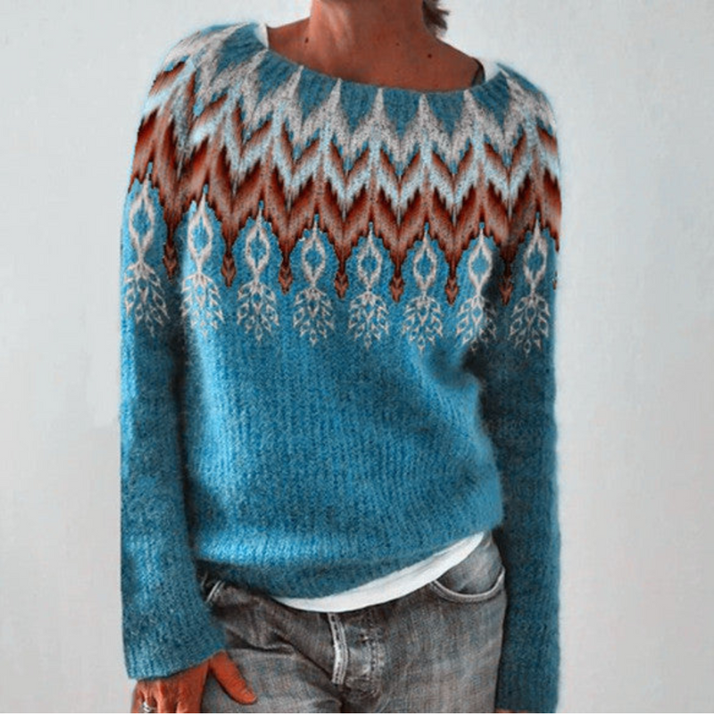 Aspen isländsk Strickpullover