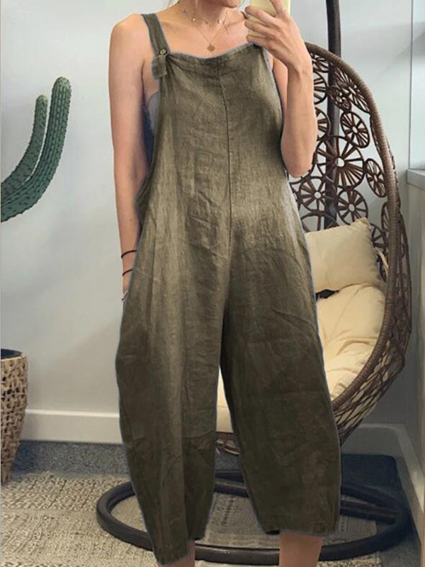 Luna - Stylischer Streetwear Jumpsuit mit offenem Rücken