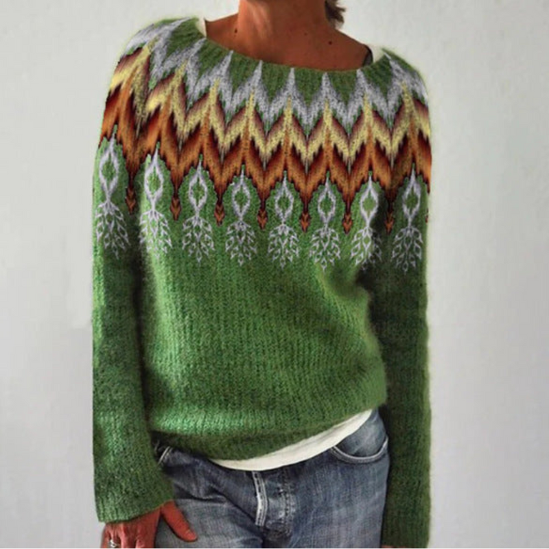 Aspen isländsk Strickpullover