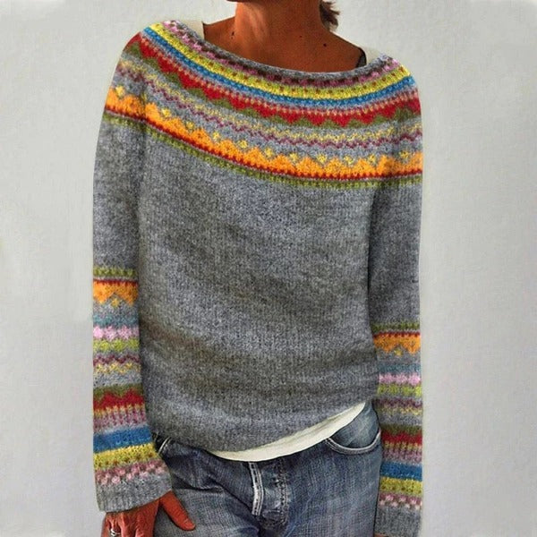 Hedwig - Schick gemusterter Strickpulli