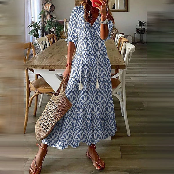 Elegantes Boho Maxi-Kleid für stilvolle Sommertage