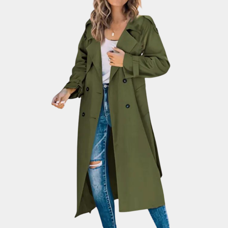 Eleganter warmer Trenchcoat für Damen