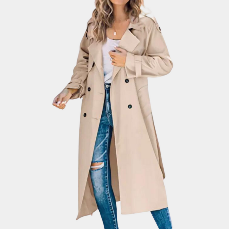 Eleganter warmer Trenchcoat für Damen