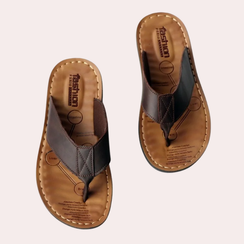 Bequeme elegante Herren-Lederslipper