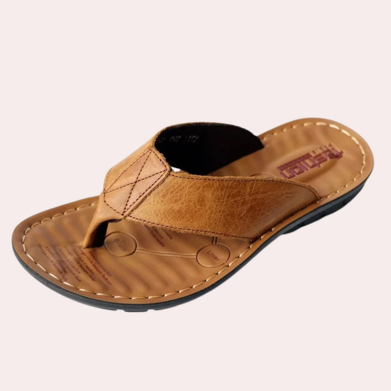 Bequeme elegante Herren-Lederslipper