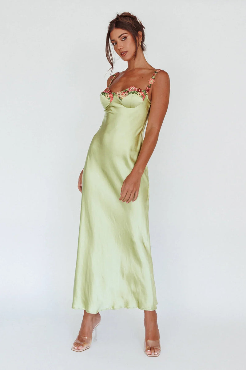 Diana - Elegantes Midikleid mit Blumenmuster