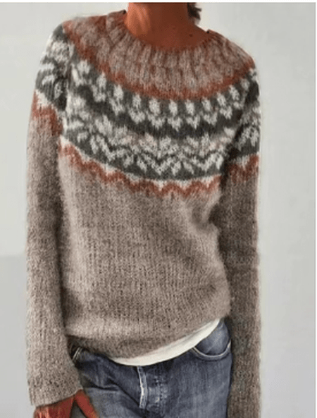 Hedwig - Schick gemusterter Strickpulli