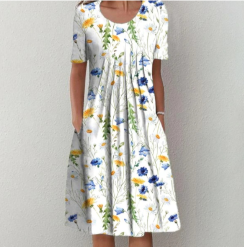 Henrike - Frühlingszauberhaftes Kleid mit lebhaftem Floralmuster