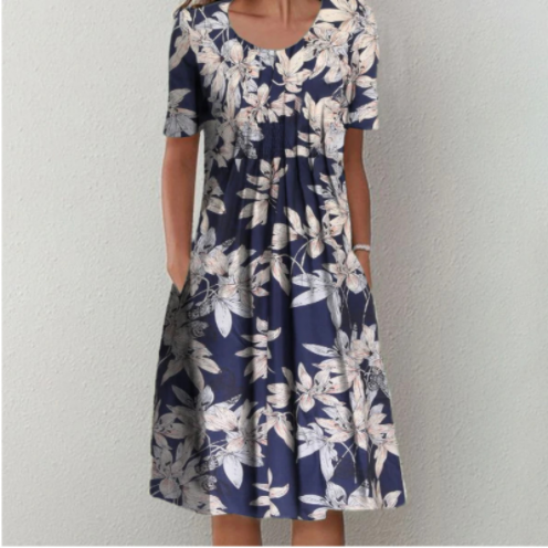 Henrike - Frühlingszauberhaftes Kleid mit lebhaftem Floralmuster